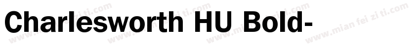Charlesworth HU Bold字体转换